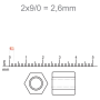 Vidrilhos Jablonex Lilas Transparente T Aurora Boreal Mat 21010 2x902,6mm
