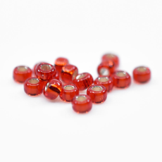 Micanga Redonda Miyuki Seed Bead Transparente Flame Red 110  2,0mm 11- 910