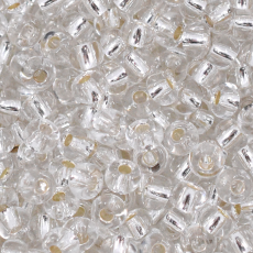 Miçanga Jablonex Prata Transparente 78102 6/0 = 4,1mm