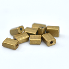Canutilhos Chiclete Color By Ouro Metalico 01740L  5x3mm