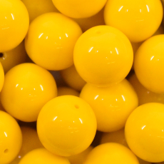 Contas de Porcelana Fosca Amarelo 83130 14mm