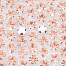 Engrampado Prateado Strass Preciosa Light Peach SS20 = 4,60mm