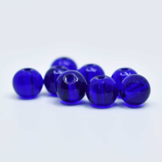 Contas de Porcelana Supreme Transparente Azul 30070 8mm