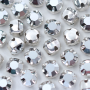 Engrampado Niquel Strass Preciosa Prata Cristal Labrador SS30  6,40mm