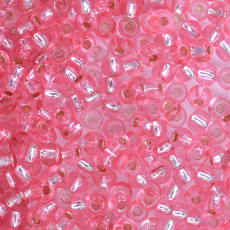 Miçanga Jablonex Rosa Transparente Solgel Dyed 08275 6/0 = 4,1mm