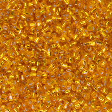 Vidrilhos Three Cut Jablonex Amarelo Escuro Transparente 87060 3x12/0=1,8mm