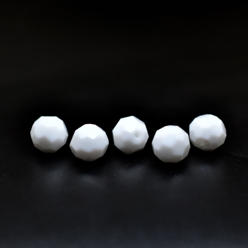 Cristal Bola Supreme Branco Fosco 03000 12 mm