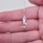 Pingente Drops Lapidado Cristal 14x7mm