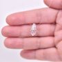 Pingente Drops Lapidado Cristal Aurora Boreal 14x7mm