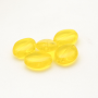 Contas de Murano Beetle Transparente Amarelo 80010 10x8mm