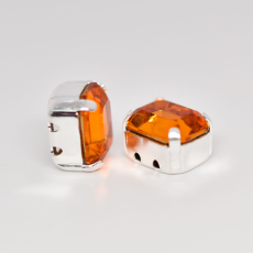 Engrampado Niquel Octagonal  para costura Preciosa Topaz 10x8mm