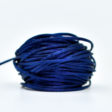 Cordao de Seda Azul Marinho 1mm