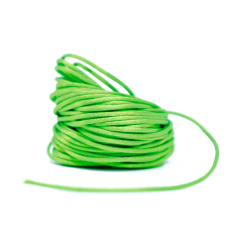 Cordao de Seda Verde Neon 1mm