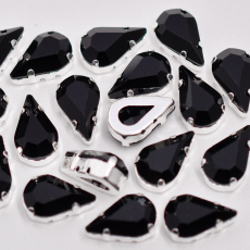 Engrampado Prateado Gota Supreme Jet 13x7,8mm