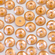 Lantejoula de Cristal Collection Amber Gold Ignite 4mm