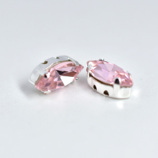 Engrampado Níquel Navete Supreme Light Rose 10x5mm