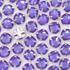 Engrampado Níquel Chaton Rose Collection Crystal Purple Ignite SS20 = 4,6mm