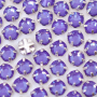 Engrampado Niquel Chaton Rose Collection Crystal Purple Ignite SS20  4,6mm