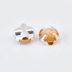 Engrampado Niquel Chaton Rose Collection Amber Gold Ignite SS20  4,6mm