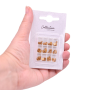 Lantejoula de Cristal Collection Amber Gold Ignite 4mm