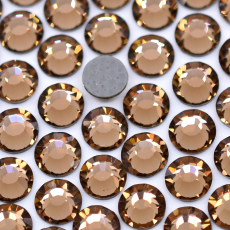 Strass Chaton Base Reta (Com Cola) Preciosa Smoked Topaz SS 16 = 3,8mm