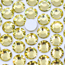 Strass Chaton Base Reta (Sem Cola) Preciosa  Acid Yellow SS16 = 3,8mm