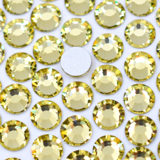 Strass Chaton Base Reta (Sem Cola) Preciosa Acid Yellow SS20=4,6mm