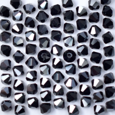 Balão Preciosa Jet Hematite 4mm