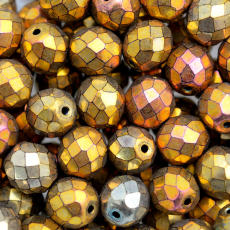 Cristal Metálico Dourado Mesclado 2395 10mm