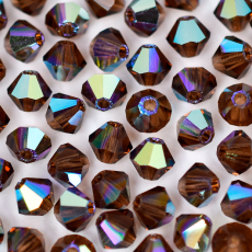 Balão Preciosa Smoked Topaz Aurora Boreal 4mm