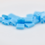 Micanga Japonesa Miyuki Tila Beads 2 Furos Fosca Turquois Blue 5x5x1,9mm TL413