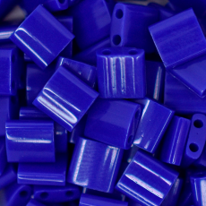 Micanga Miyuki Tila Beads Azul Cobalt Fosco 5x5x1,9mm