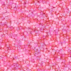 Miçanga Jablonex Mix Tons Rosa Bebe 9/0 = 2,6mm