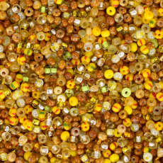 Miçanga Jablonex Mix Tons Amarelo 9/0 = 2,6mm