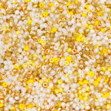 Miçanga Jablonex Mix Tons Amarelo 12/0 = 1,9mm