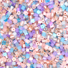 Vidrilho Jablonex Mix Tons Rosa Pink Roxo Lilás 2x9/0=2,6mm