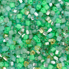 Vidrilho Jablonex Triangular Mix Tons Verde Claro 2,5mm
