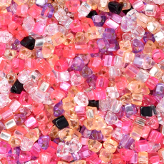 Vidrilho Jablonex Triangular Mix Lilás Rosa Amarelo Cristal Preto 3,5mm