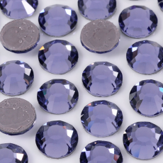 Strass Chaton Base Reta com cola Hot Fix Preciosa art. 43811612 Viva 12 Tanzanite SS10 = 2,7mm