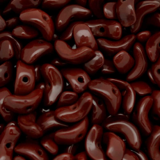 Conta de Murano Meia Lua Fosco Marrom 13500 15mm