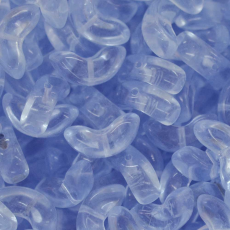 Contas de Murano Meia Lua Transparente Light Safira 30020 15mm