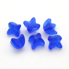 Contas de Murano Flor Matte Safira 30050 9mm