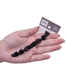 Contas de Murano Borboleta Preto 23980 8mm