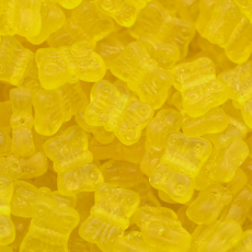 Contas de Murano Borboleta Matte Amarelo 80020 8mm