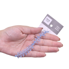 Contas de Murano Folha Dentinho Matte Light Safira 30020 5x9mm