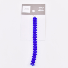 Contas de Murano Flor Matte Safira 30050 6x8mm