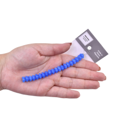 Contas de Murano Flor Safira Opaline 3101 6x8mm