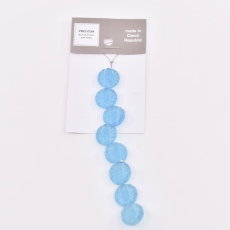 Contas de Murano Flor Pastilha 2 Furos Água 60010 14mm