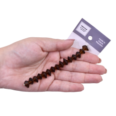 Contas de Murano Boné Matte Smoked Topaz 10220 7x11mm