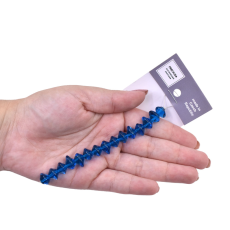 Contas de Murano Boné Transparente Royal 60080 7x11mm